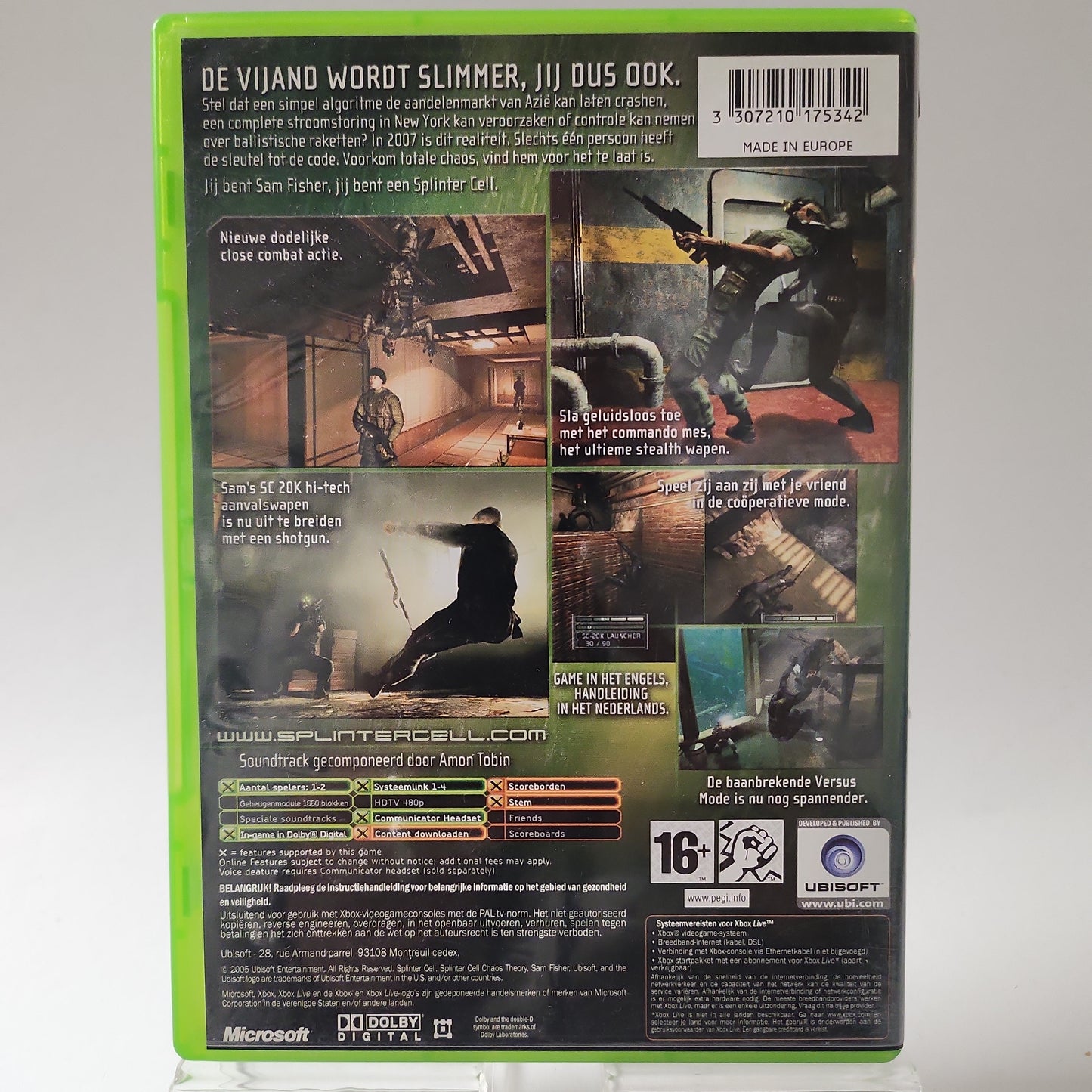 Tom Clancy's Splinter Cell Chaos Theory Xbox Original