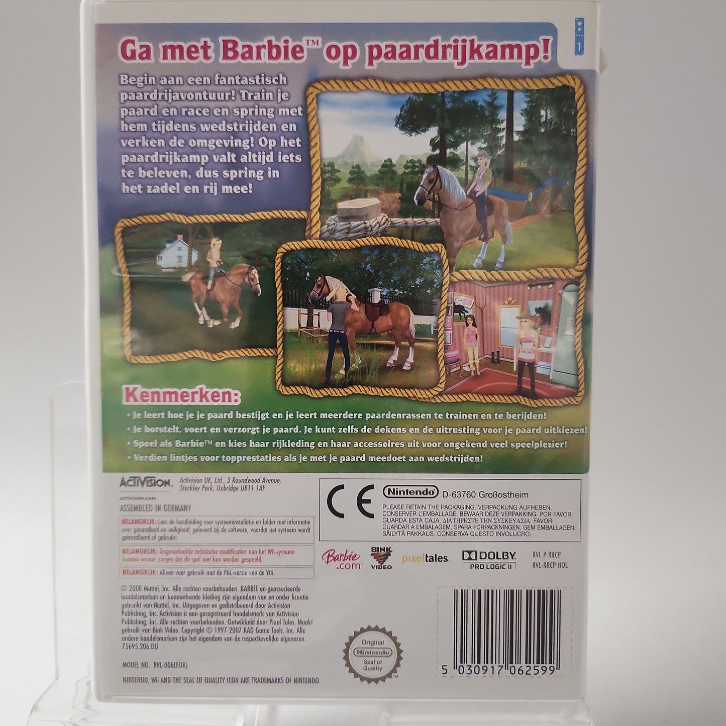 Barbie Paardenavontuur het Paardenrijkamp Nintendo Wii