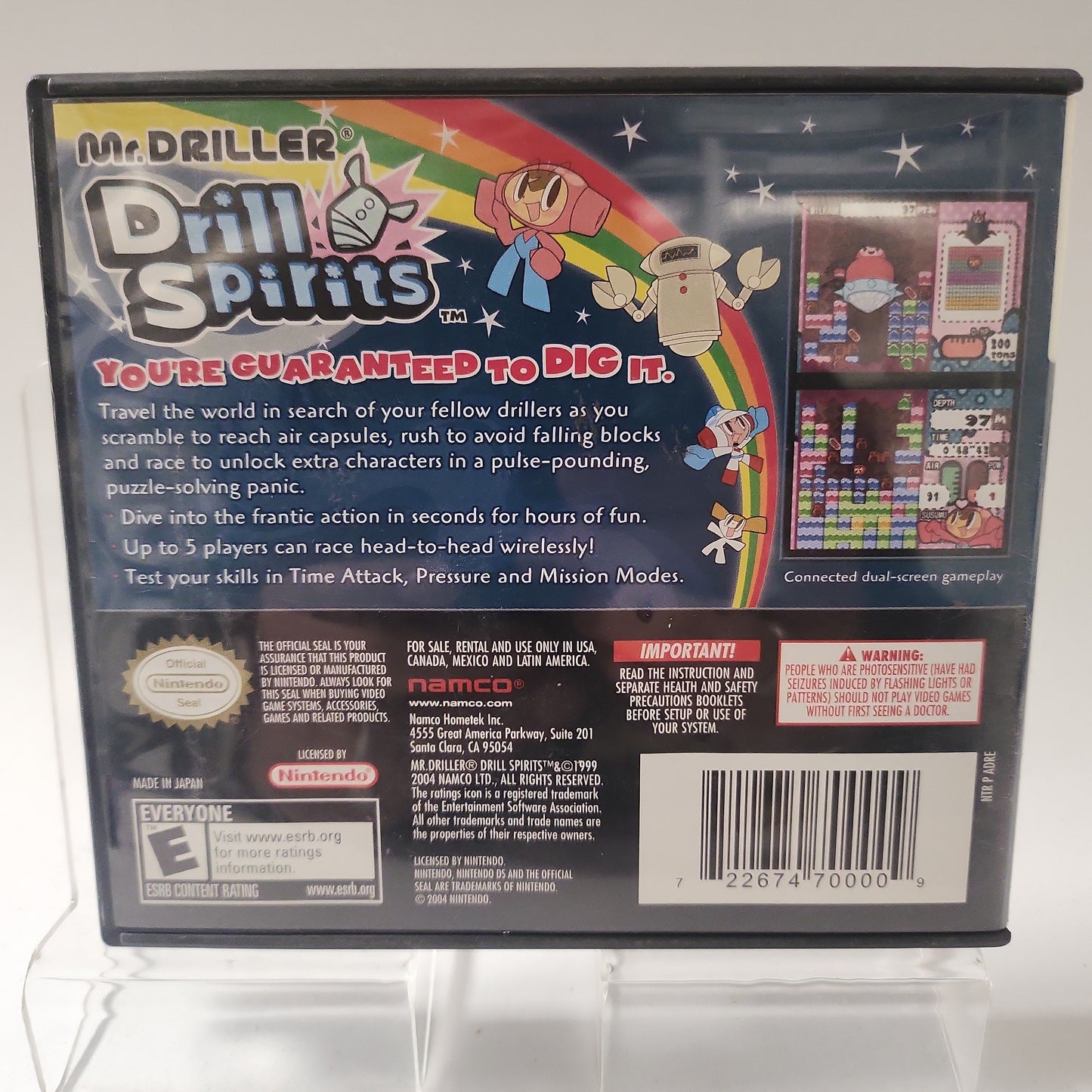 Mr Driller Drill Spirits American Edition Nintendo DS