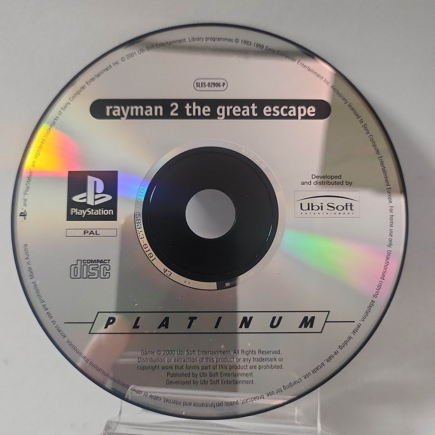 Rayman 2 the Great Escape Platinum (Disc Only) Ps1 - Feniks Gameshop
