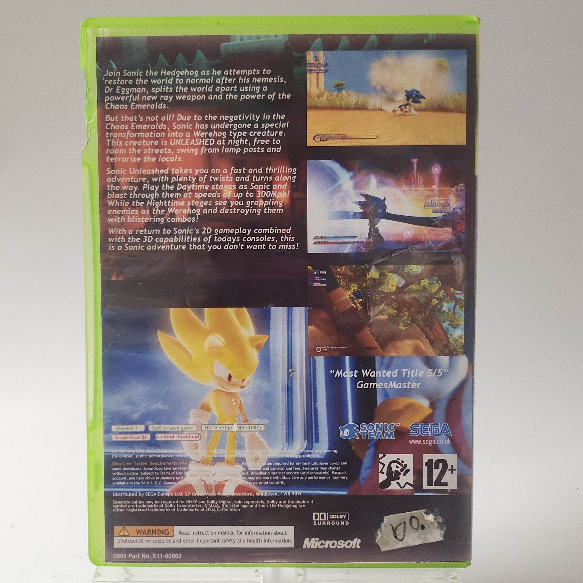 Sonic Unleashed Xbox 360 - Feniks Gameshop