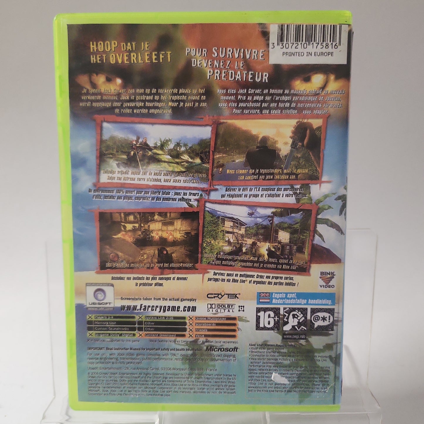 Farcry Instincts Copy Cover (No Book) Xbox Original