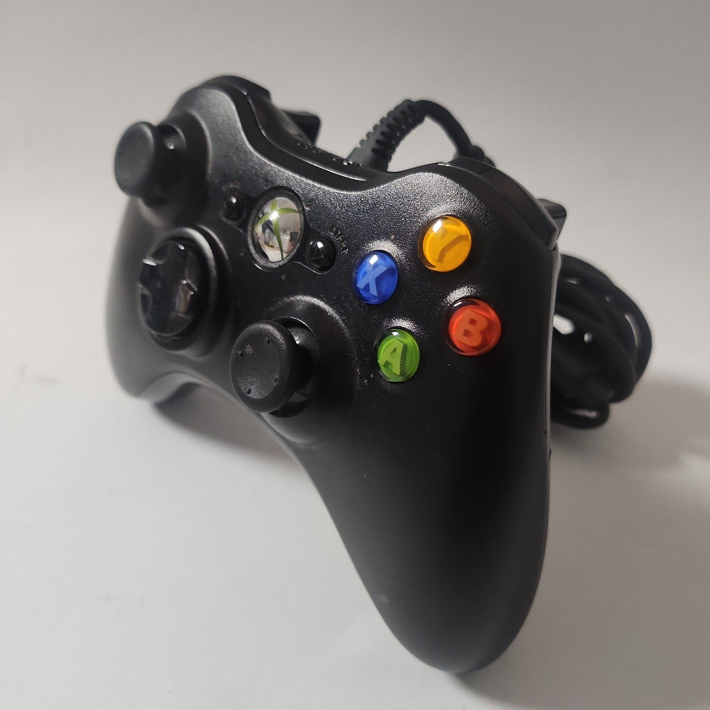 Schwarzer originaler kabelgebundener Controller Xbox 360