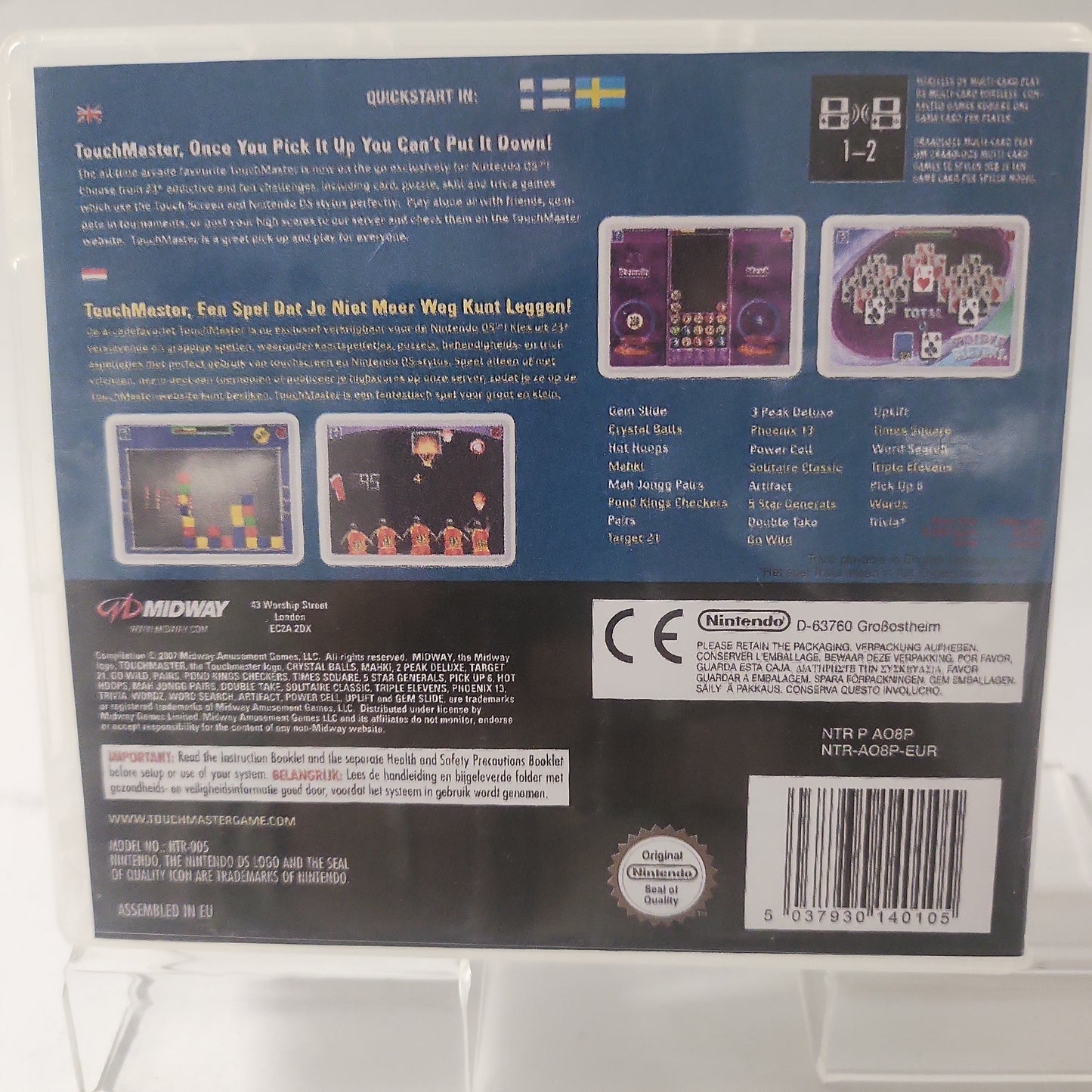 Touchmaster (Copy Cover) Nintendo DS