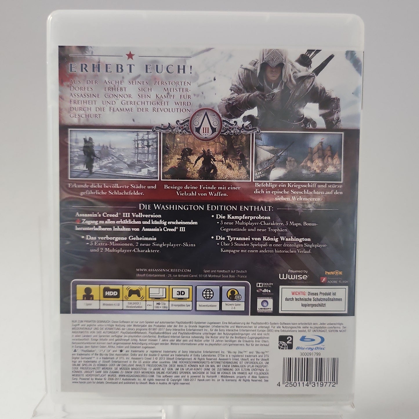 Assassin's Creed III Washington Edition PS3