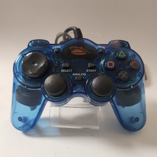 Mad Shark Transparant Blue Controller PS1