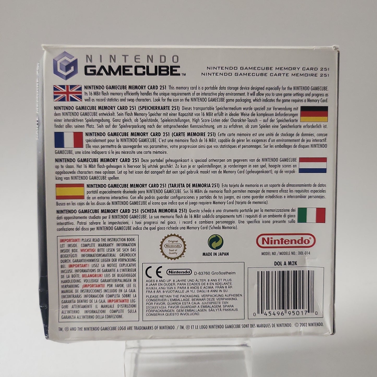 Memorycard 251 Boxed Nintendo Gamecube