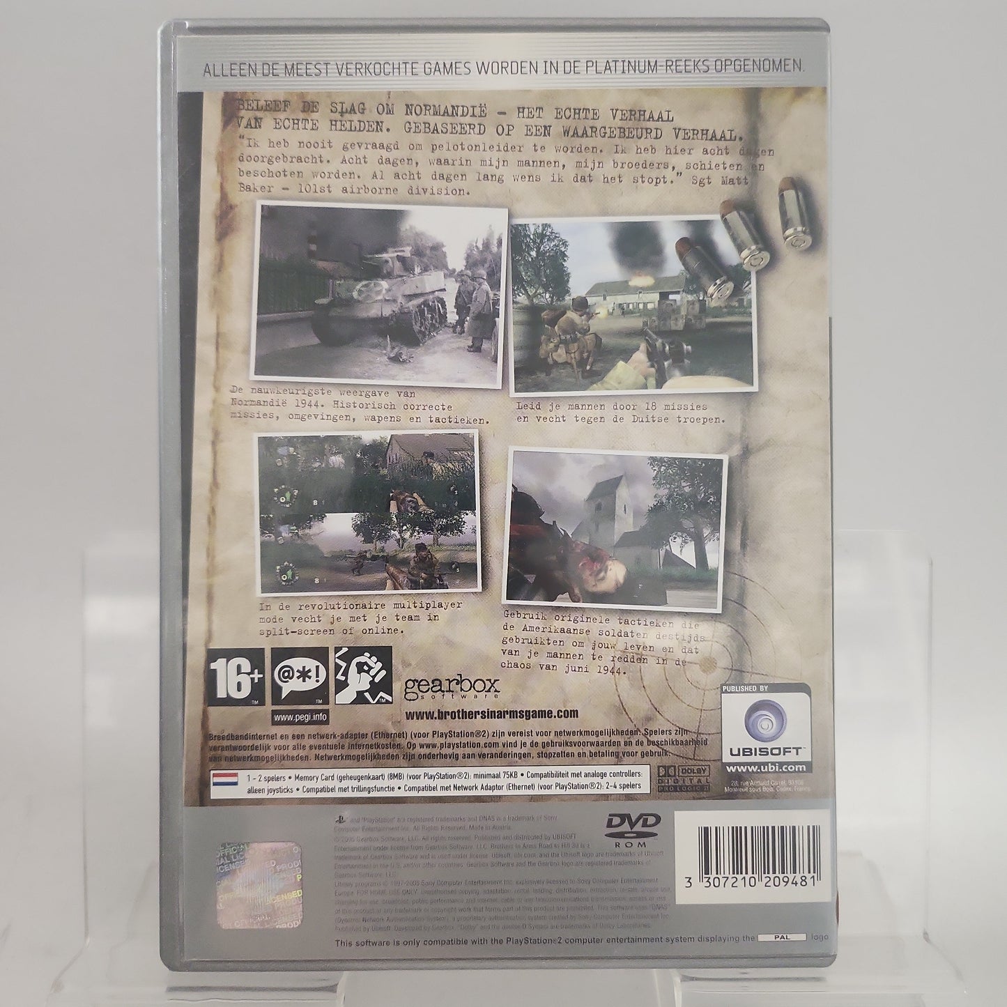 Brothers in Arms Road to Hill 30 Platinum (No Book) PlayStation 2