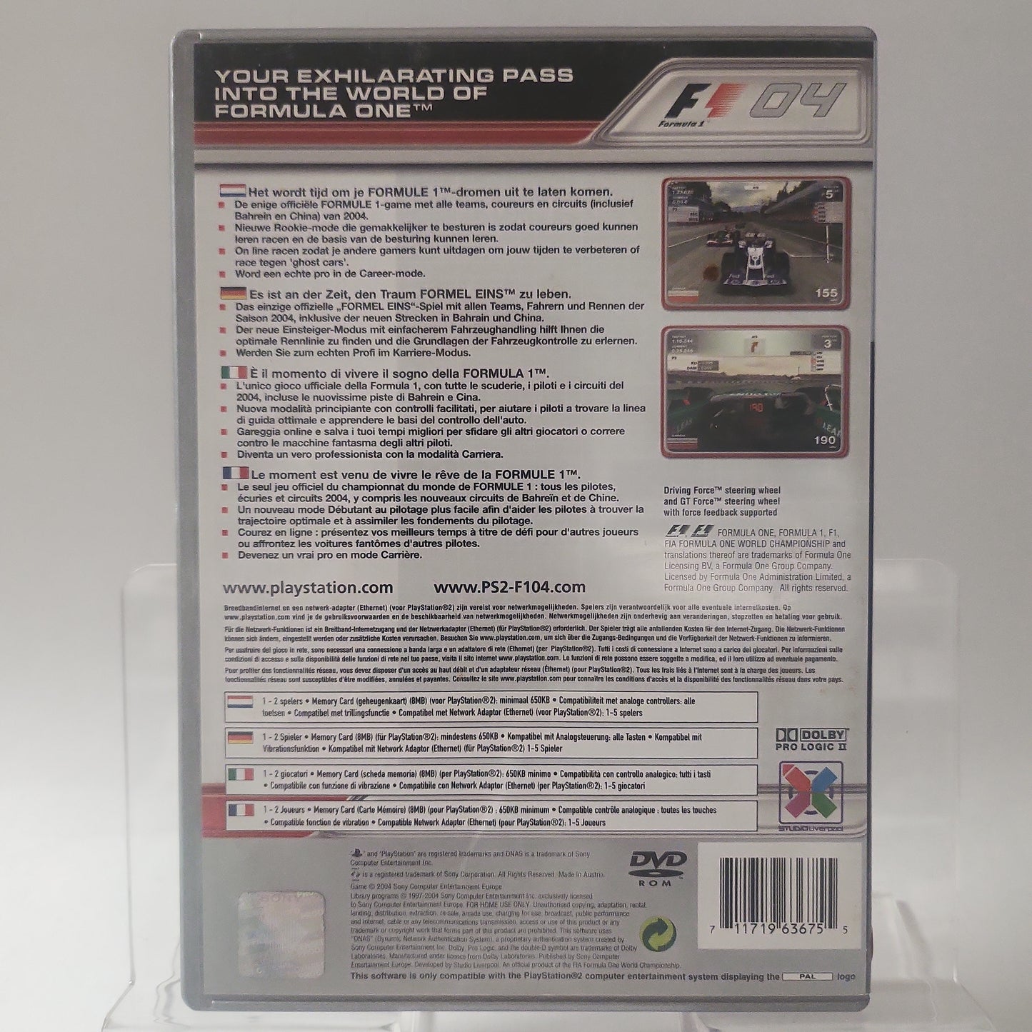 Formula One 04 Platinum (No Book) PlayStation 2