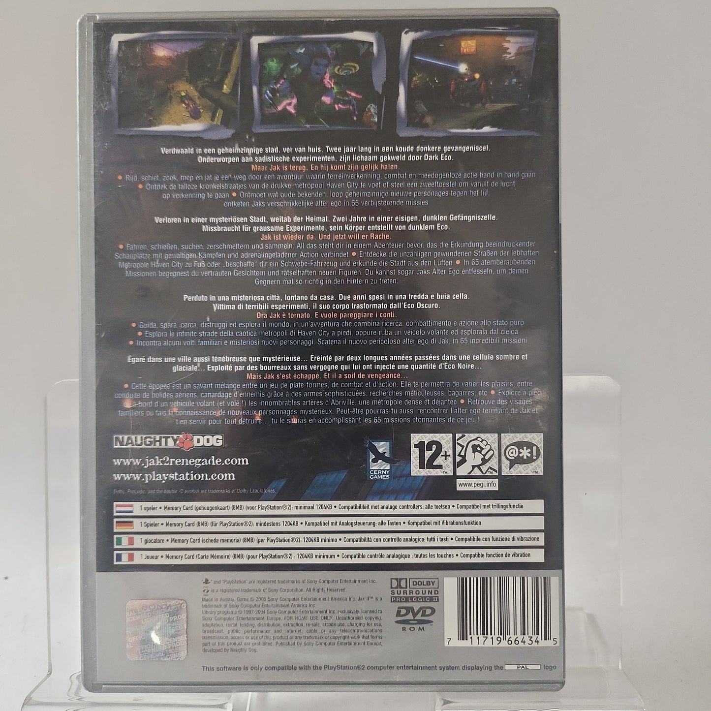 Jak II Renegade Platinum (No Book) PlayStation 2