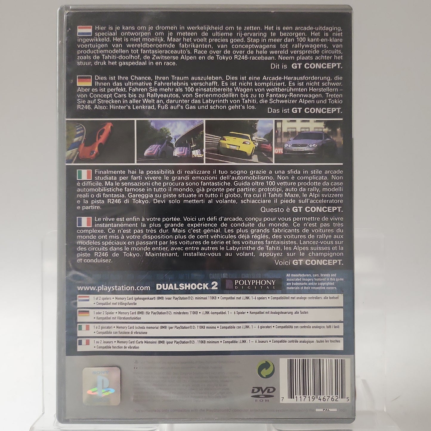 Gran Turismo Concept 2002 Tokyo-Geneva Platinum (No Book) PlayStation 2