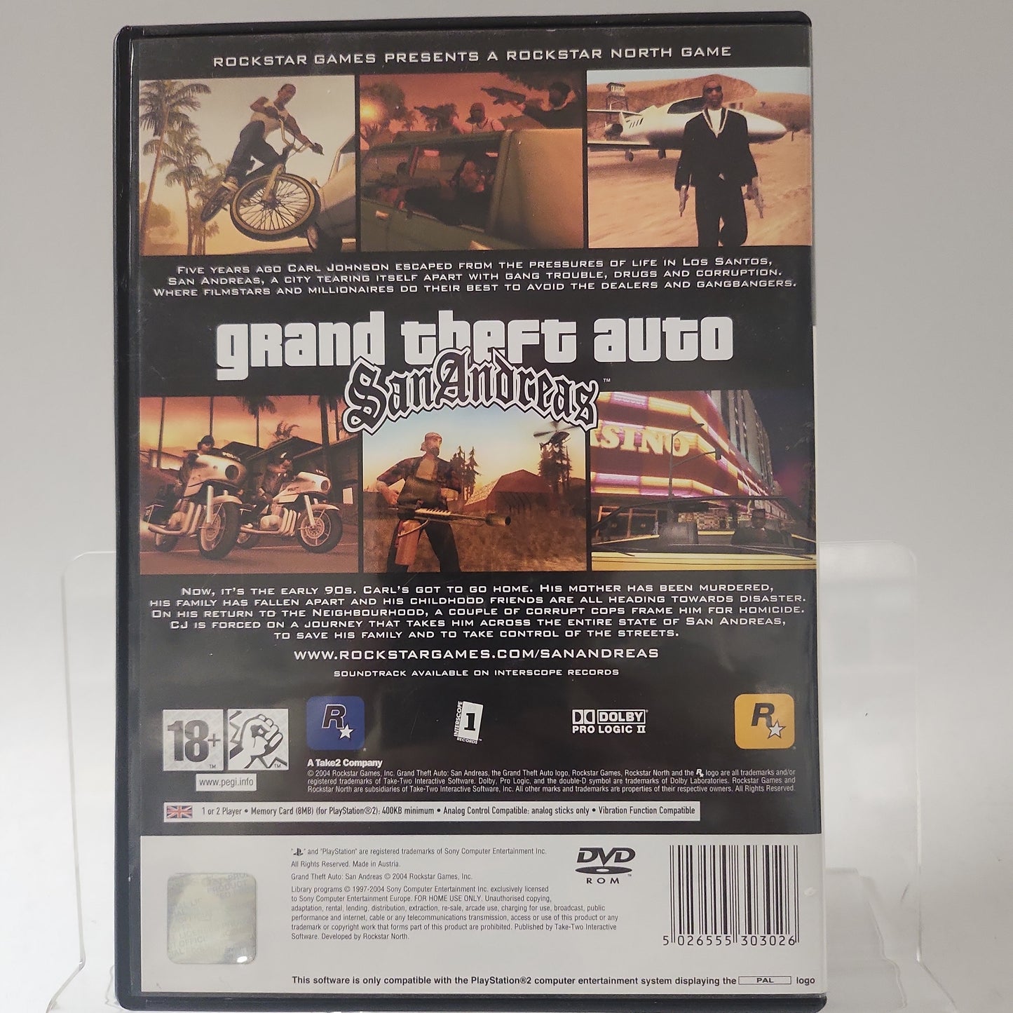 Grand Theft Auto San Andreas (No Book, No Map) PlayStation 2