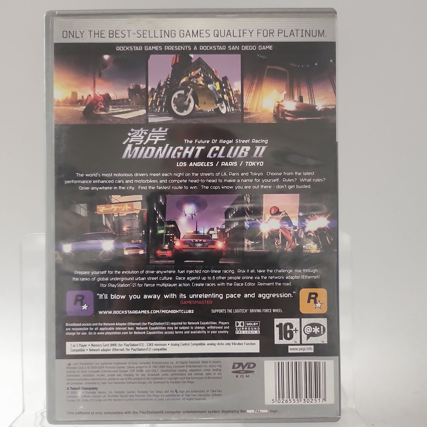 Midnight Club II Platinum Playstation 2