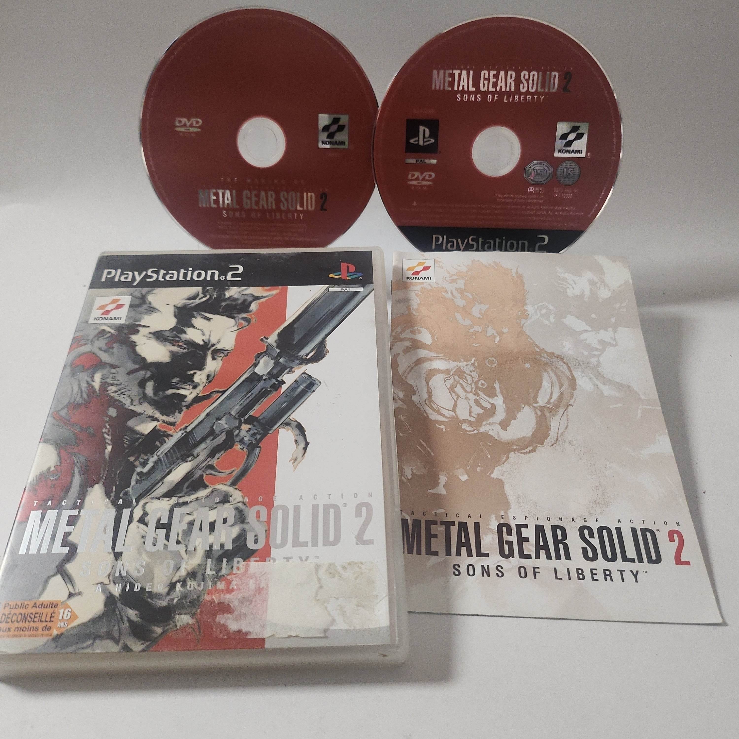 Jeu PS2 Metal Gear Solid 2 Sons Of Liberty Complet
