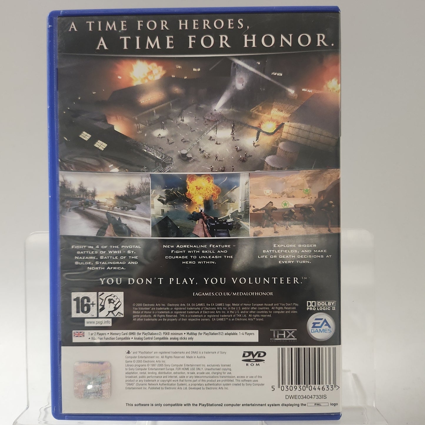 Medal of Honor European Assault Playstation 2