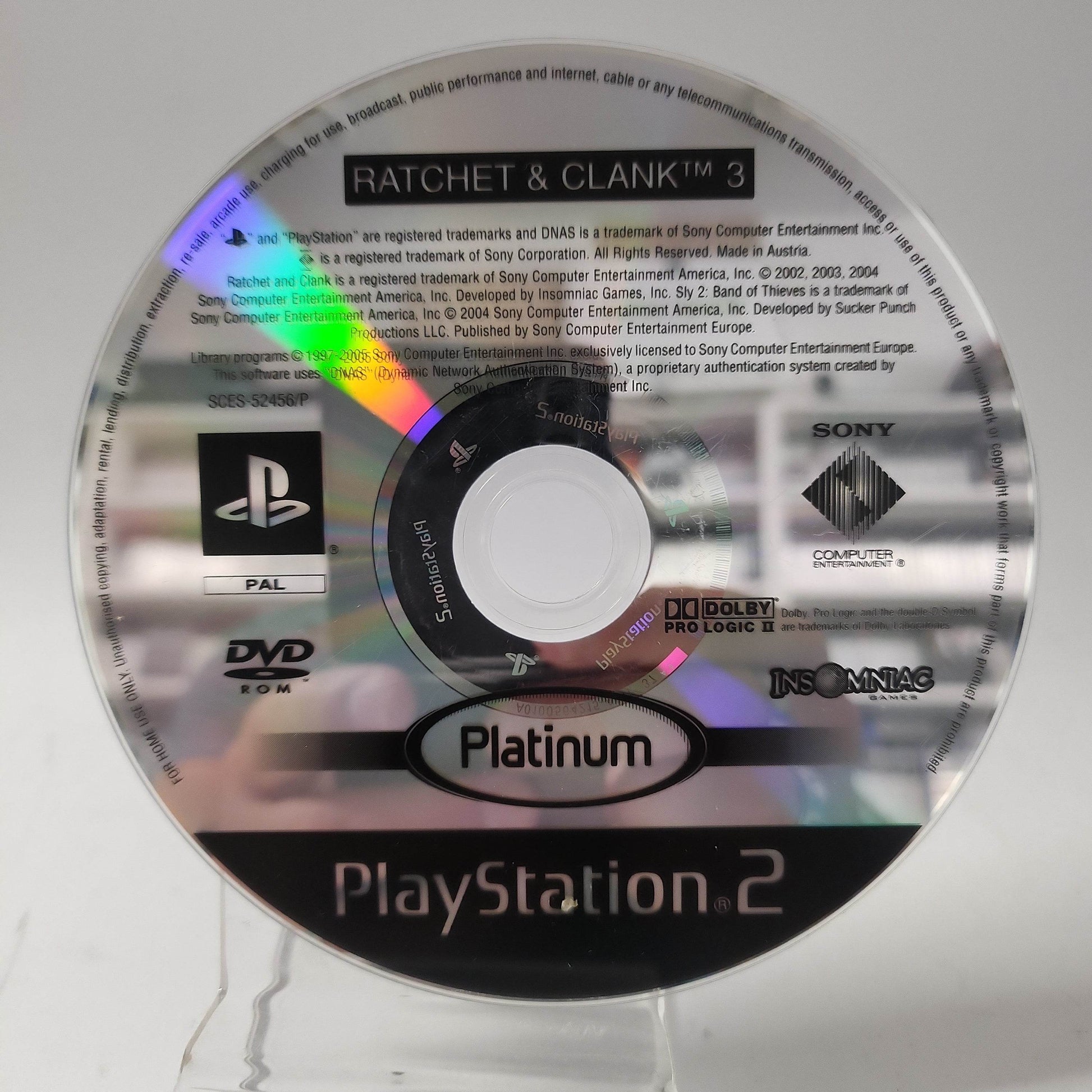 Ratchet & Clank 3 Platinum (Disc Only) PlayStation 2 - Feniks Gameshop