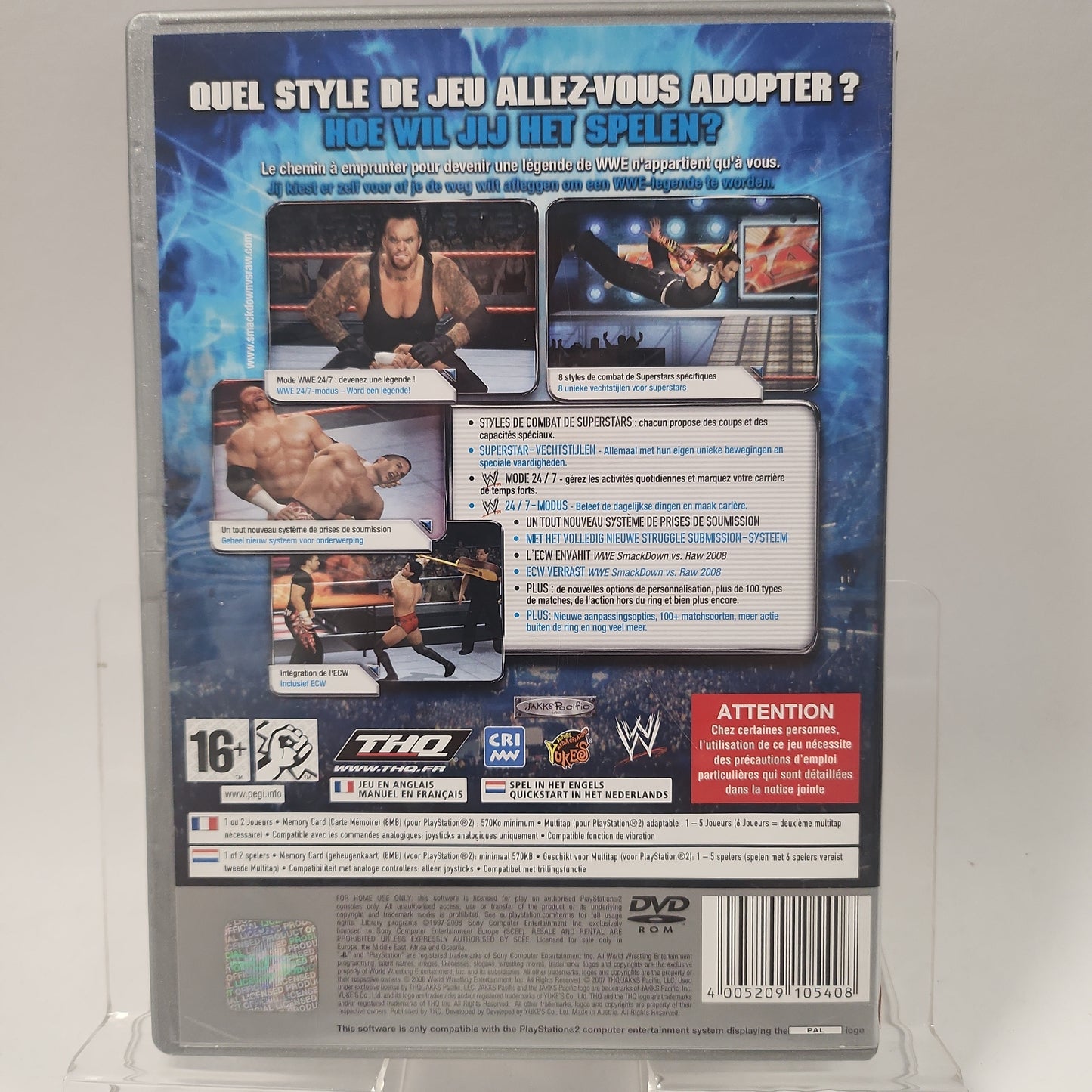 Smackdown vs Raw 2008 Platinum (No Book) PlayStation 2