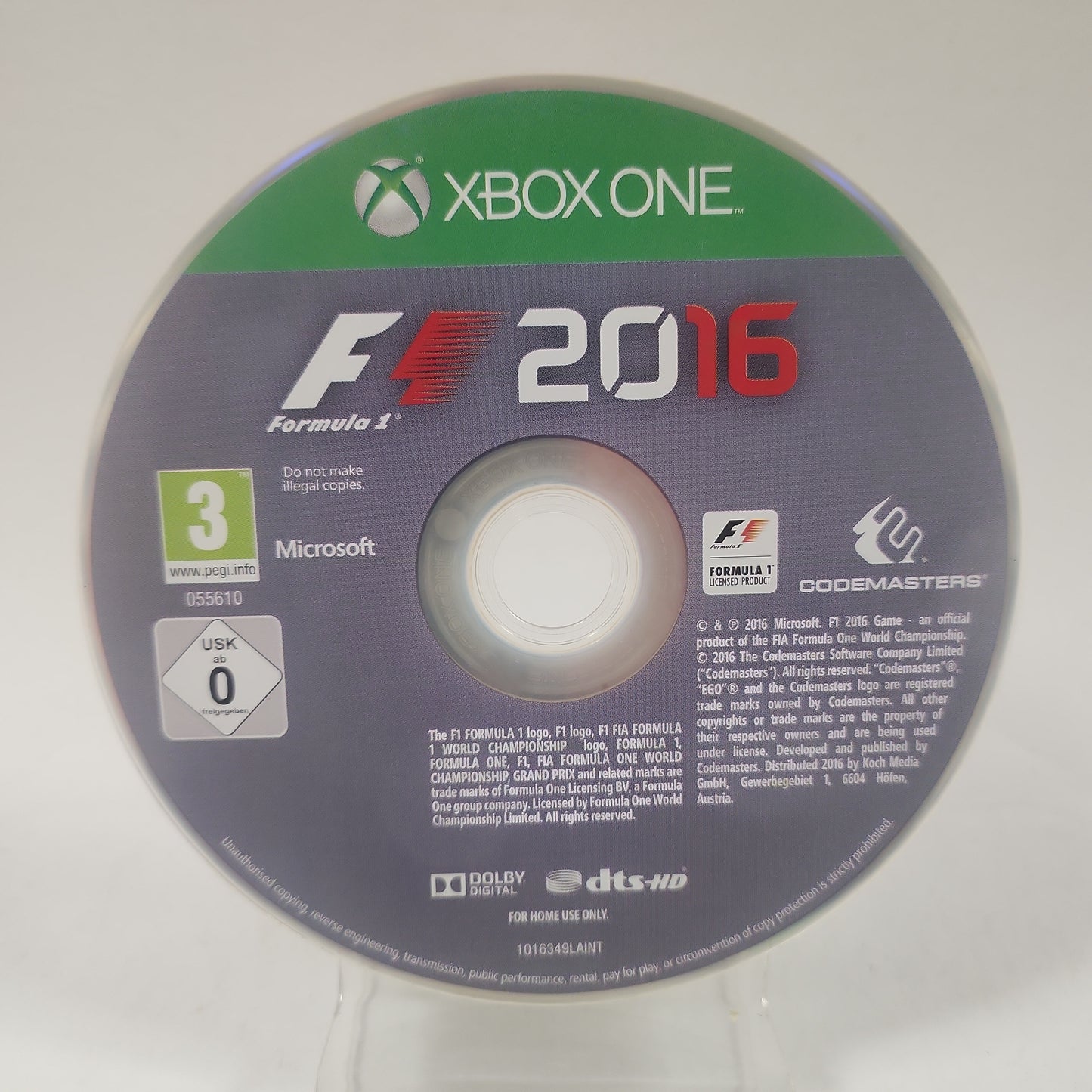 F1 2016 (Disc Only) Xbox One