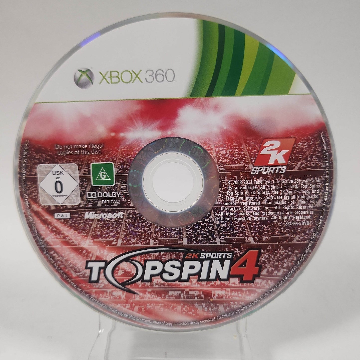 TopSpin 4 (Disc Only) Xbox 360 - Feniks Gameshop