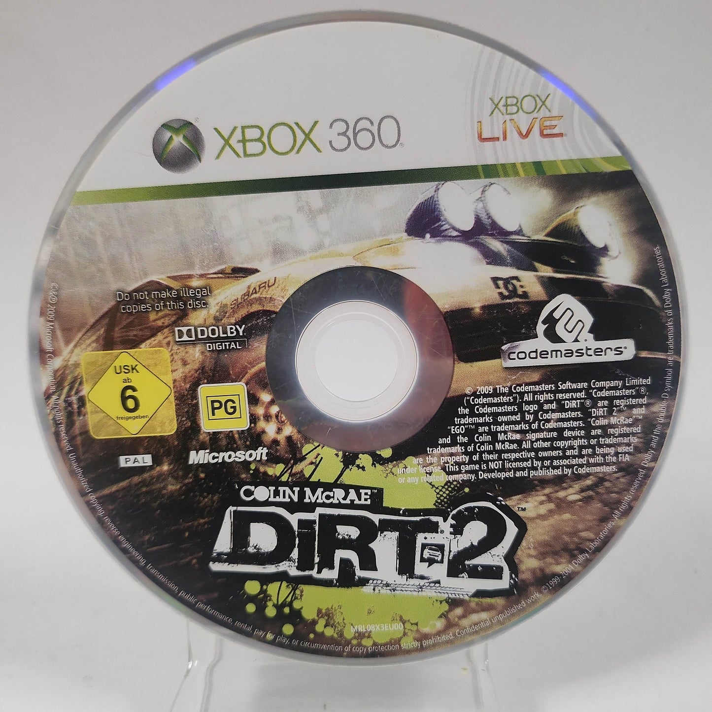 Colin McRae Dirt 2 (Disc Only) Xbox 360 - Feniks Gameshop