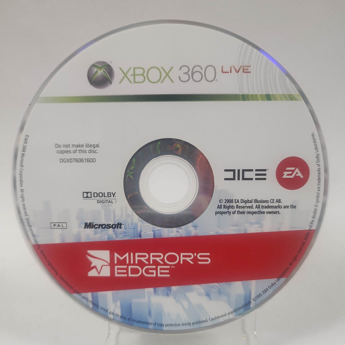 Mirror's Edge (Disc Only) Xbox 360 - Feniks Gameshop