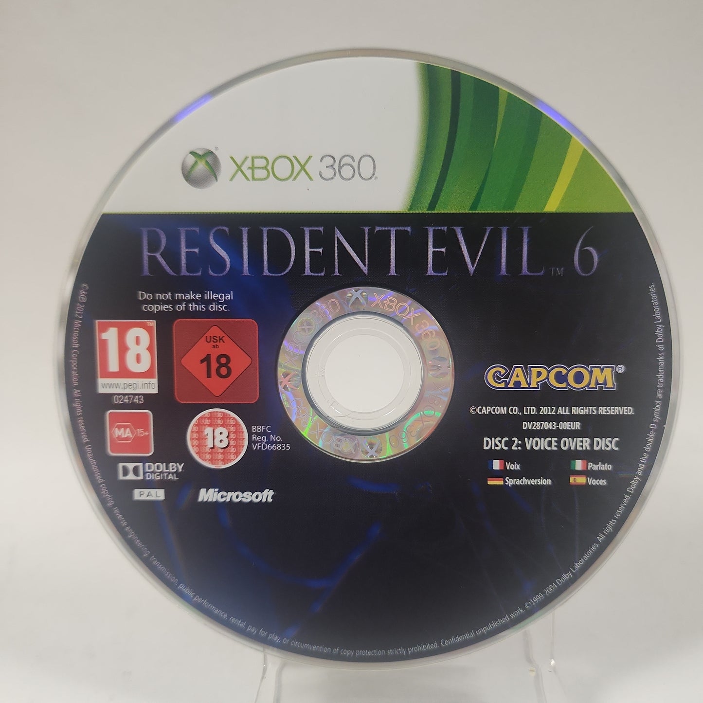 Resident Evil 6 (Disc Only) Xbox 360