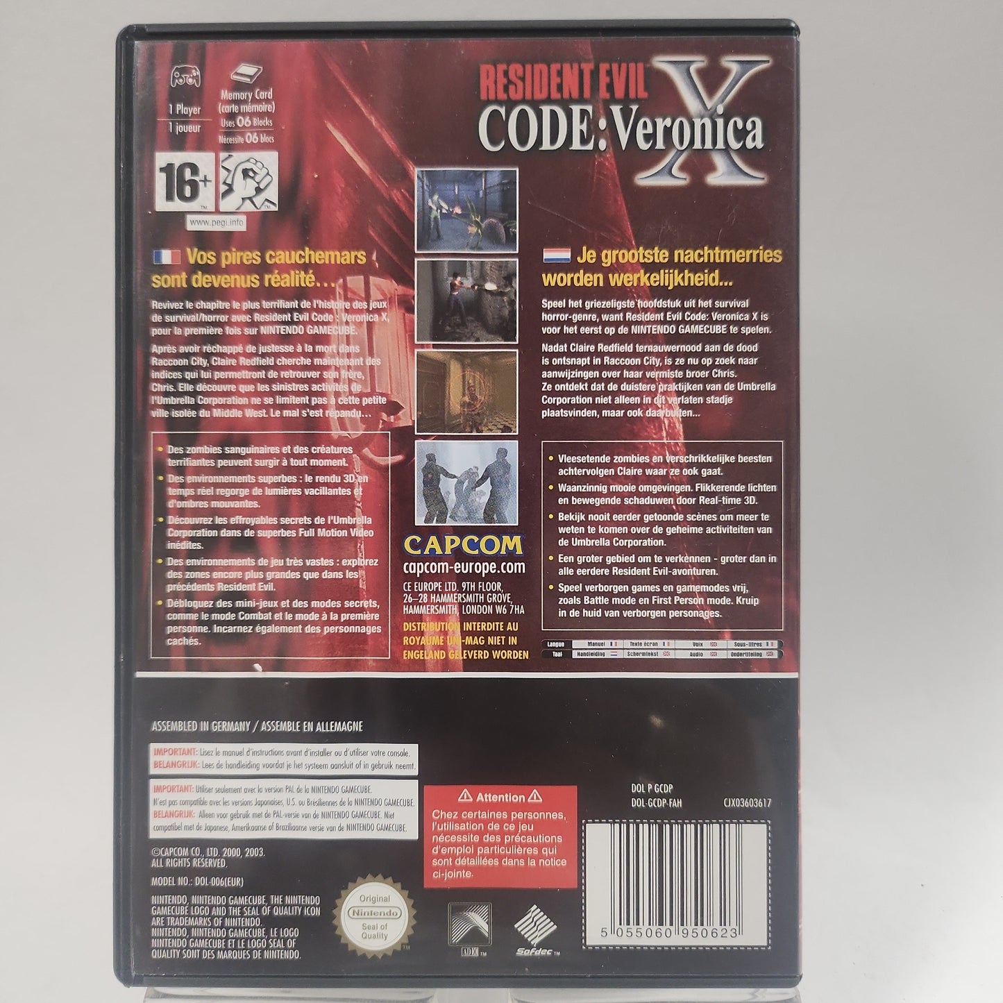 Resident Evil Code Veronica X Nintendo Gamecube