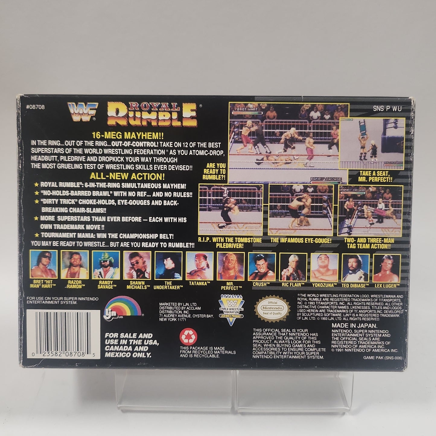 WWF Royal Rumble Boxed American Edition SNES