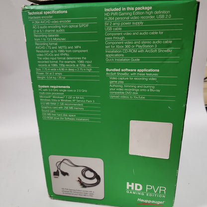 HD PVR Gaming Edition geseald Xbox 360 & PS3