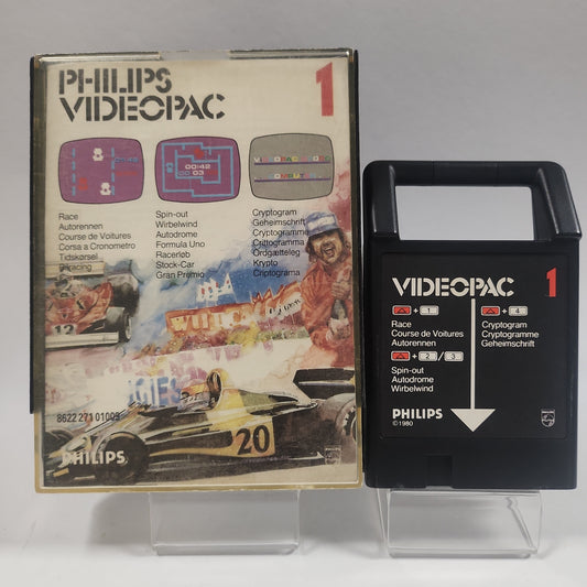 Philips Videopac 1 Race/ Spin-out Boxed