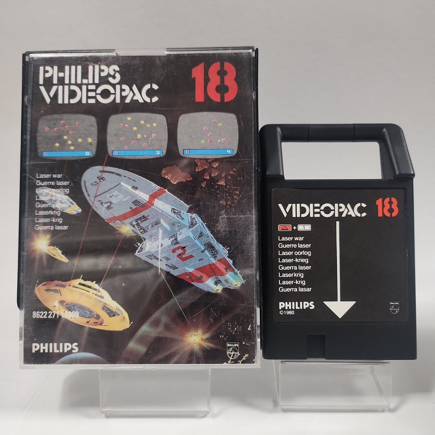 Philips Videopac 18 Laser War Boxed