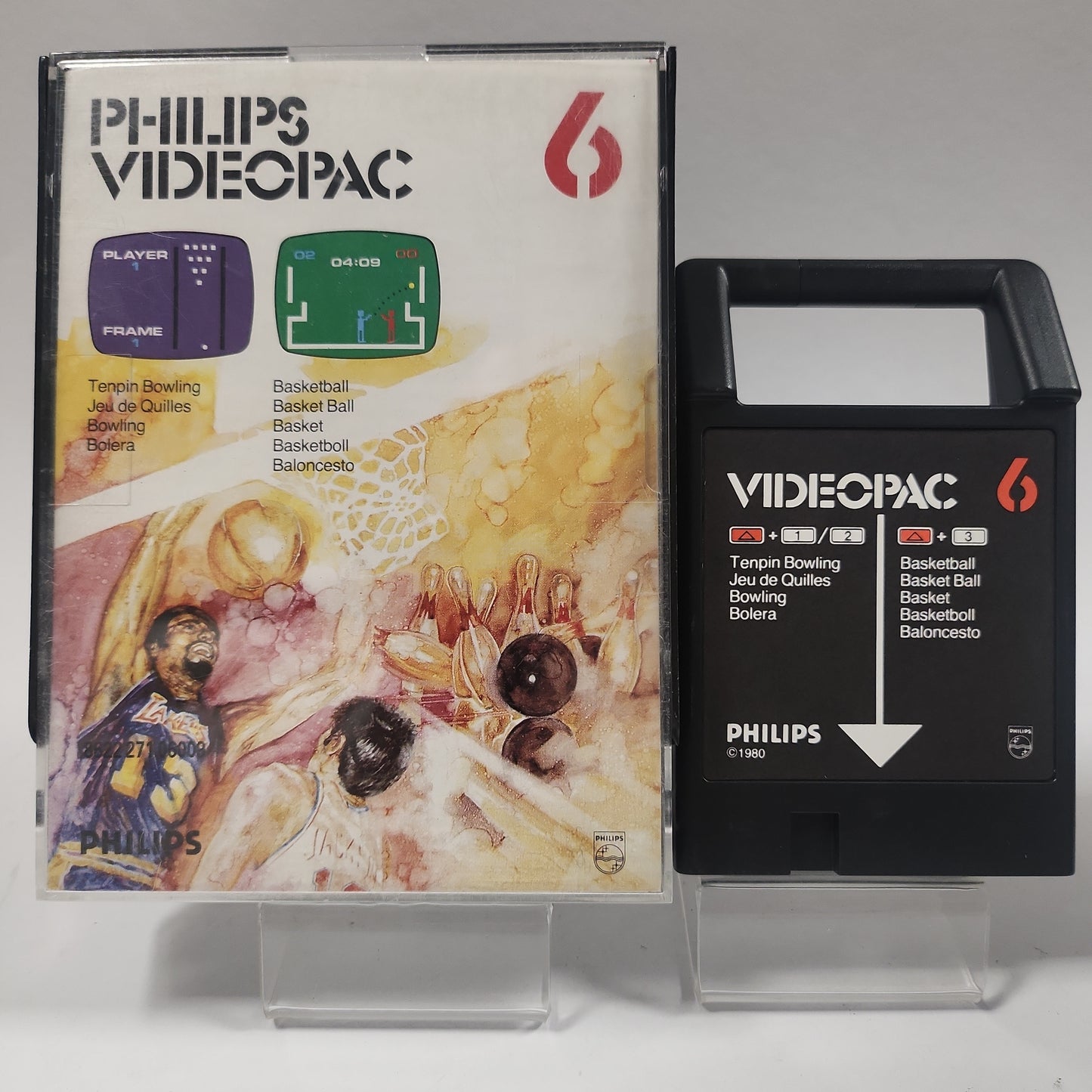 Philips Videopac 6 Tenpin Bowling/ Basketball Boxed