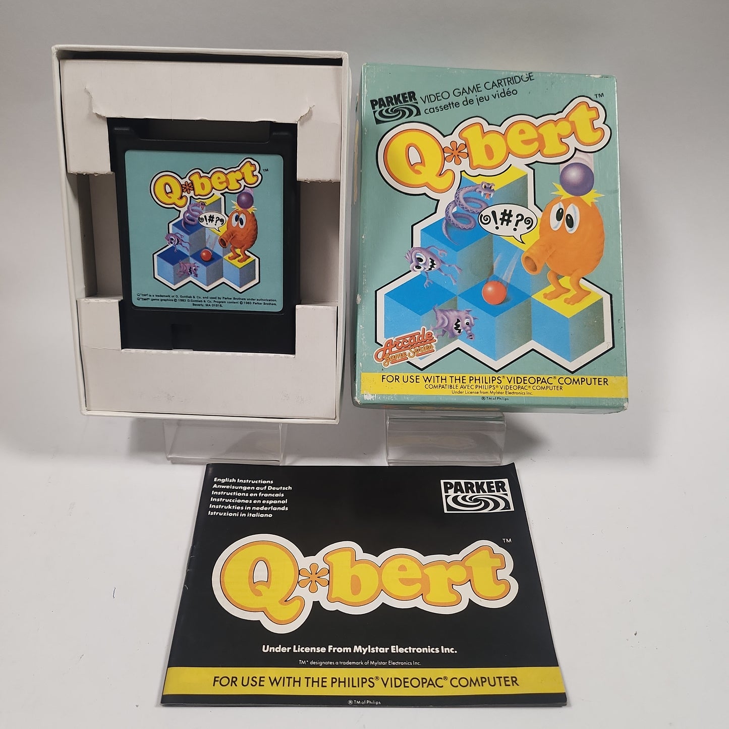 Philips Videopac Q-Bert Boxed