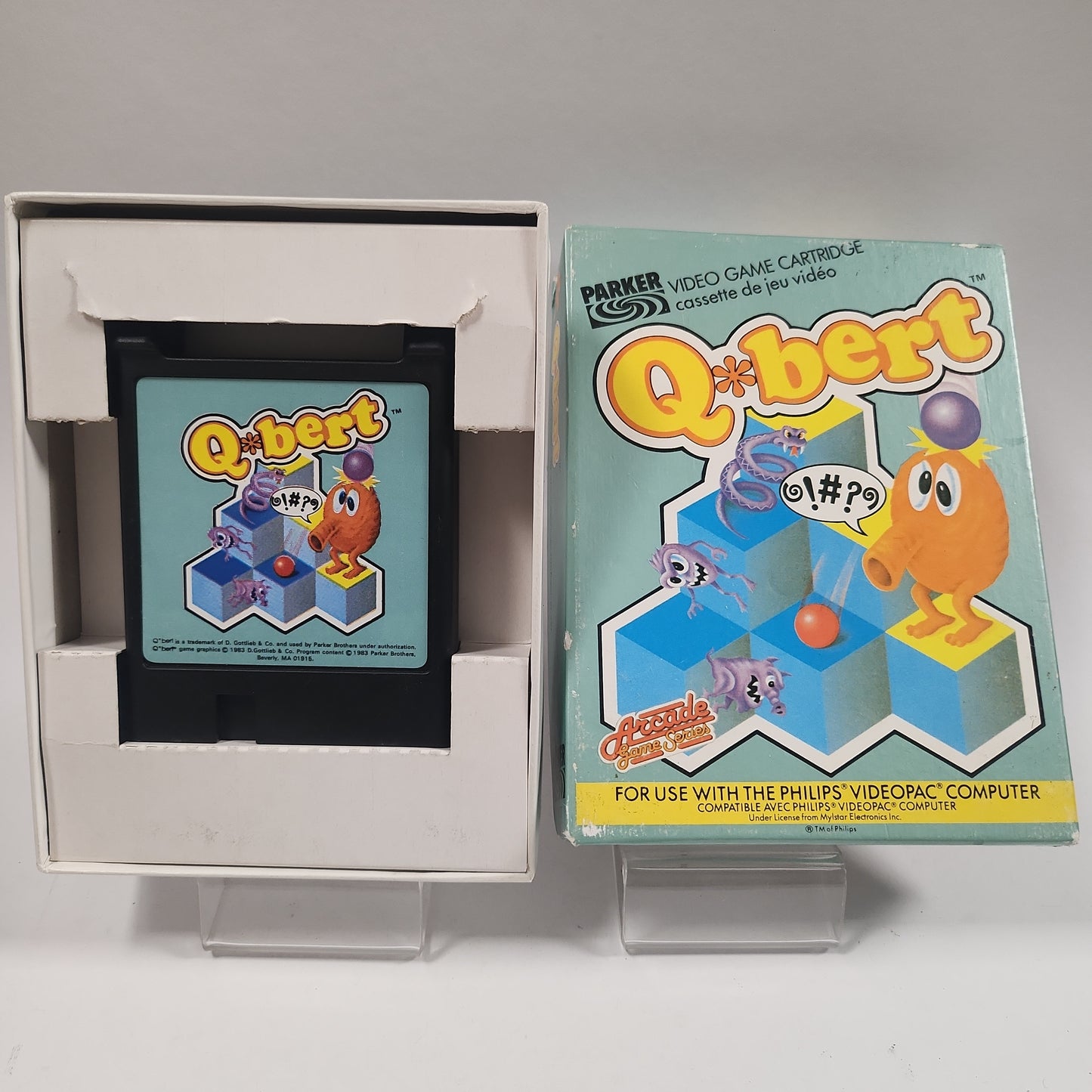 Philips Videopac Q-Bert Boxed