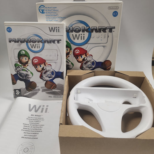 Mario Kart Wii + Stuur Boxed Nintendo Wii