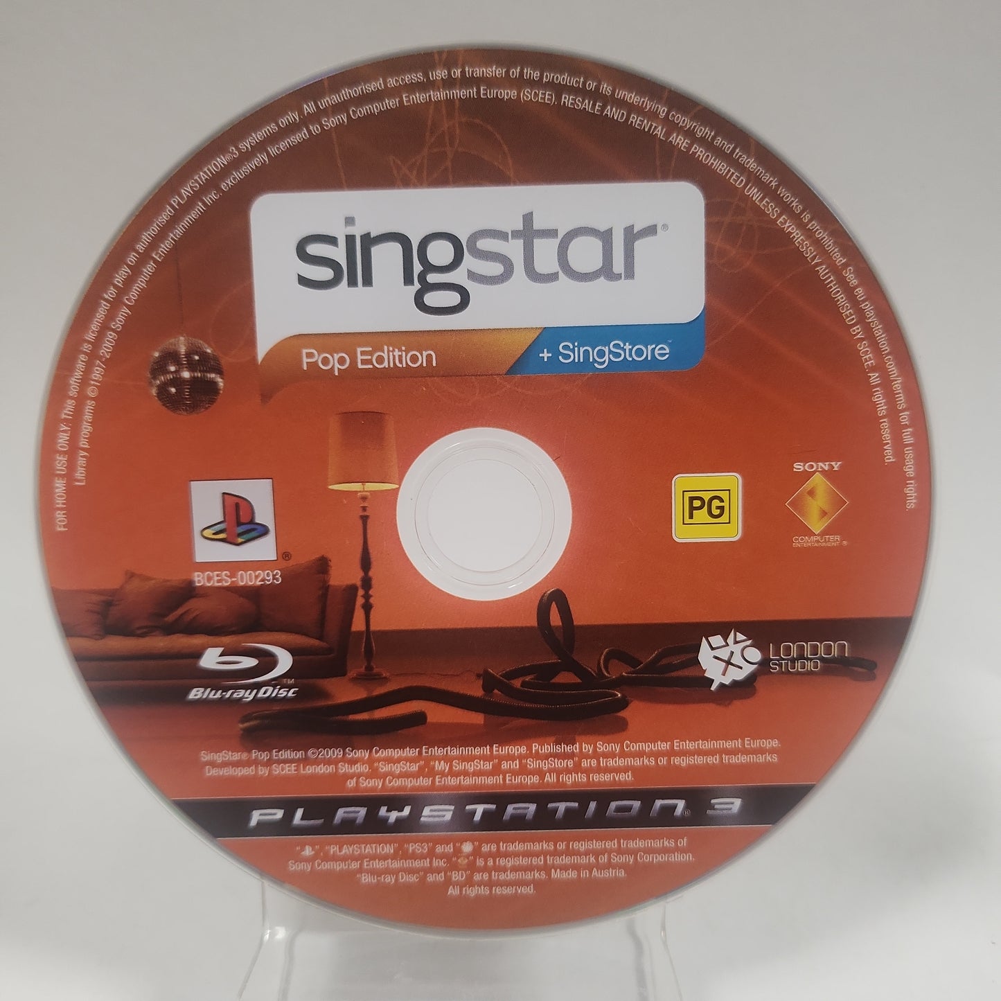 Singstar Pop Edition (Disc Only) PlayStation 3