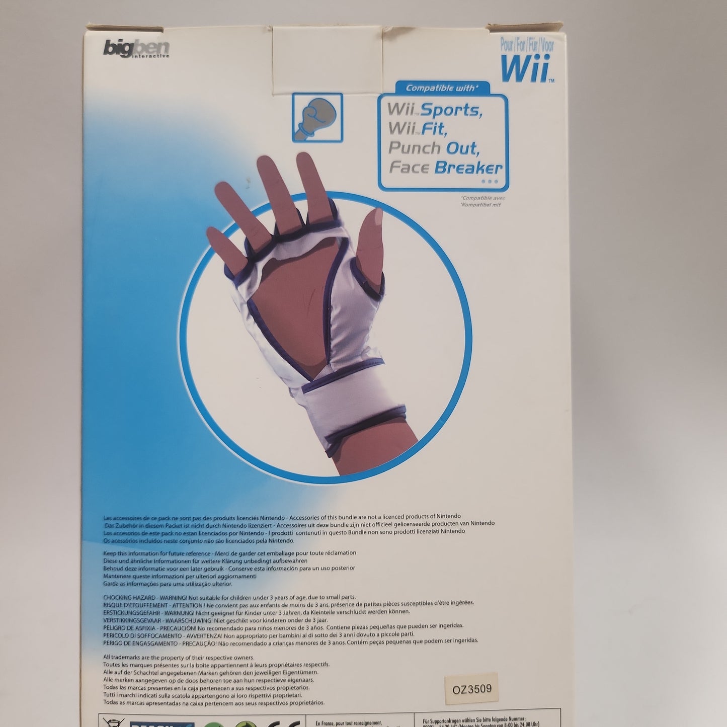 Boxing Gloves Boxed Nintendo Wii