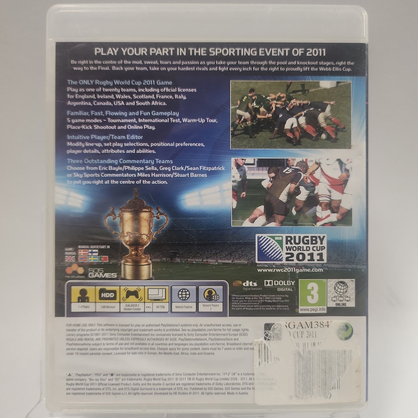 Rugby World Cup 2011 Playstation 3