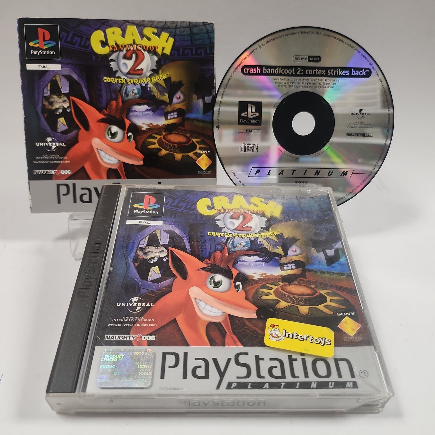 Crash Bandicoot 2 Cortex Strikes Back Platinum PS1