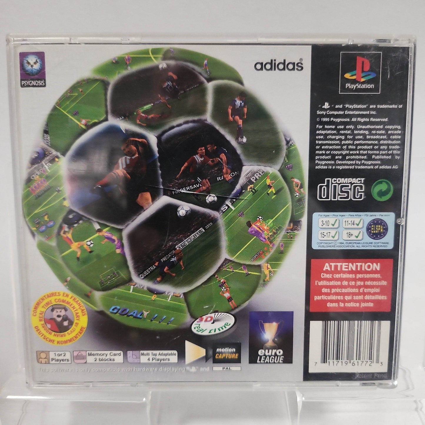 Adidas Power Soccer Playstation 1 - Feniks Gameshop