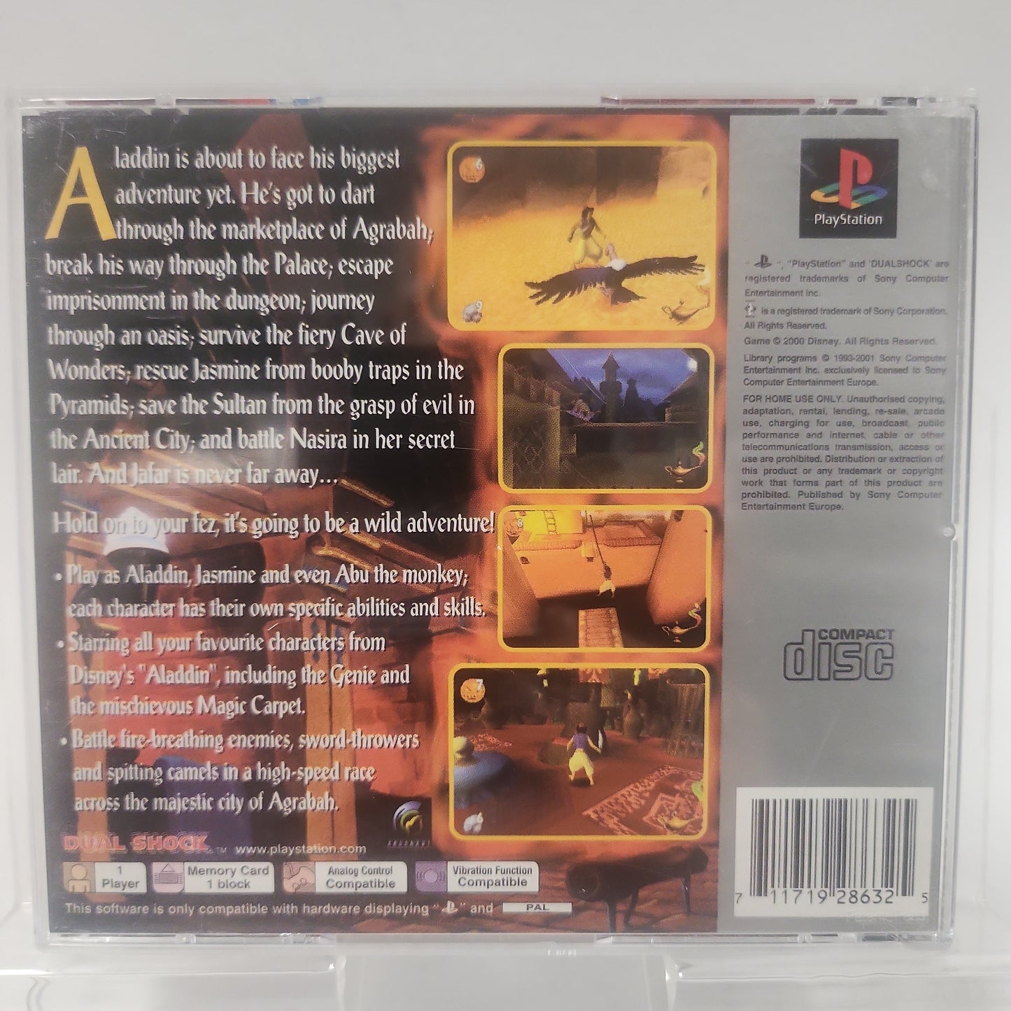 Disney's Aladdin in Nasira's Revenge Platinum Playstation 1