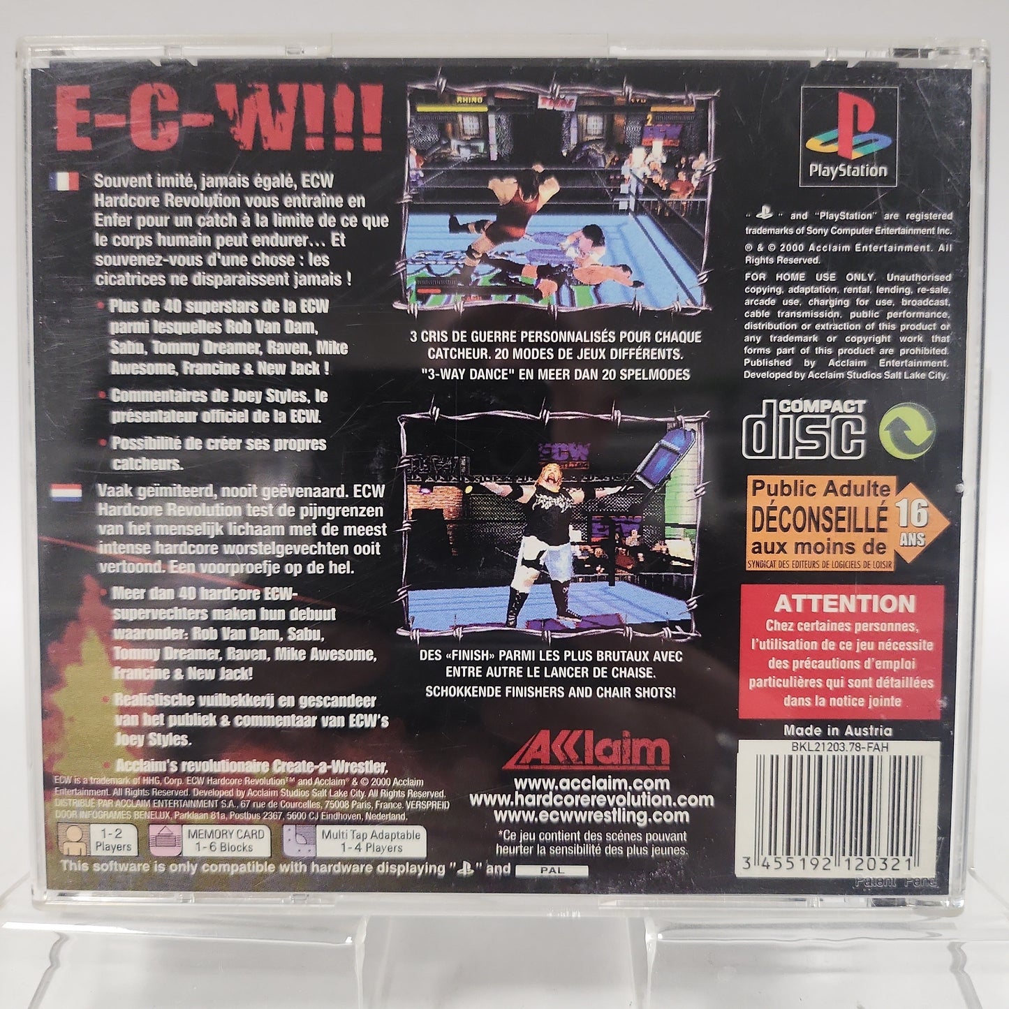 ECW Hardcore Revolution Playstation 1