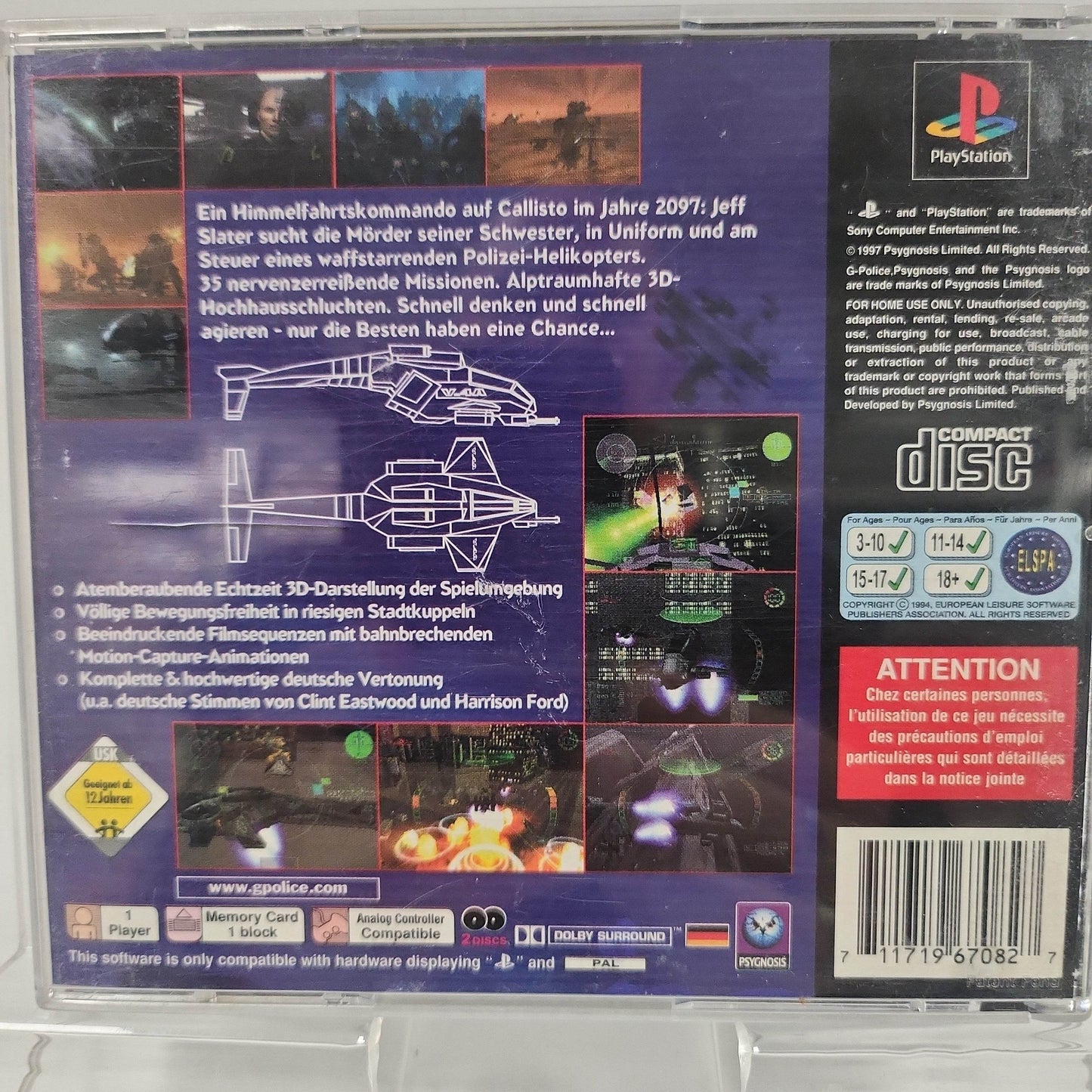 G-Police (No Book) PlayStation 1 - Feniks Gameshop