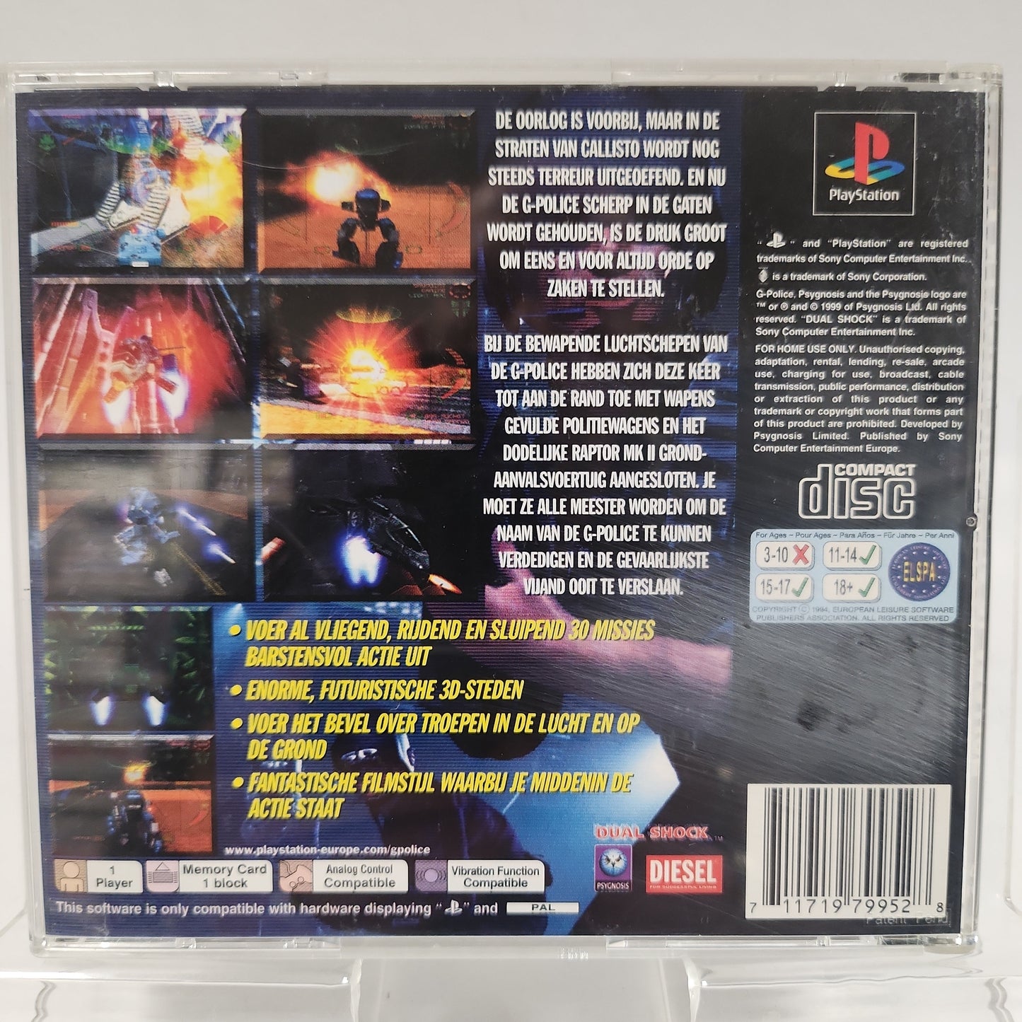 G-Police: Weapons of Justice Playstation 1