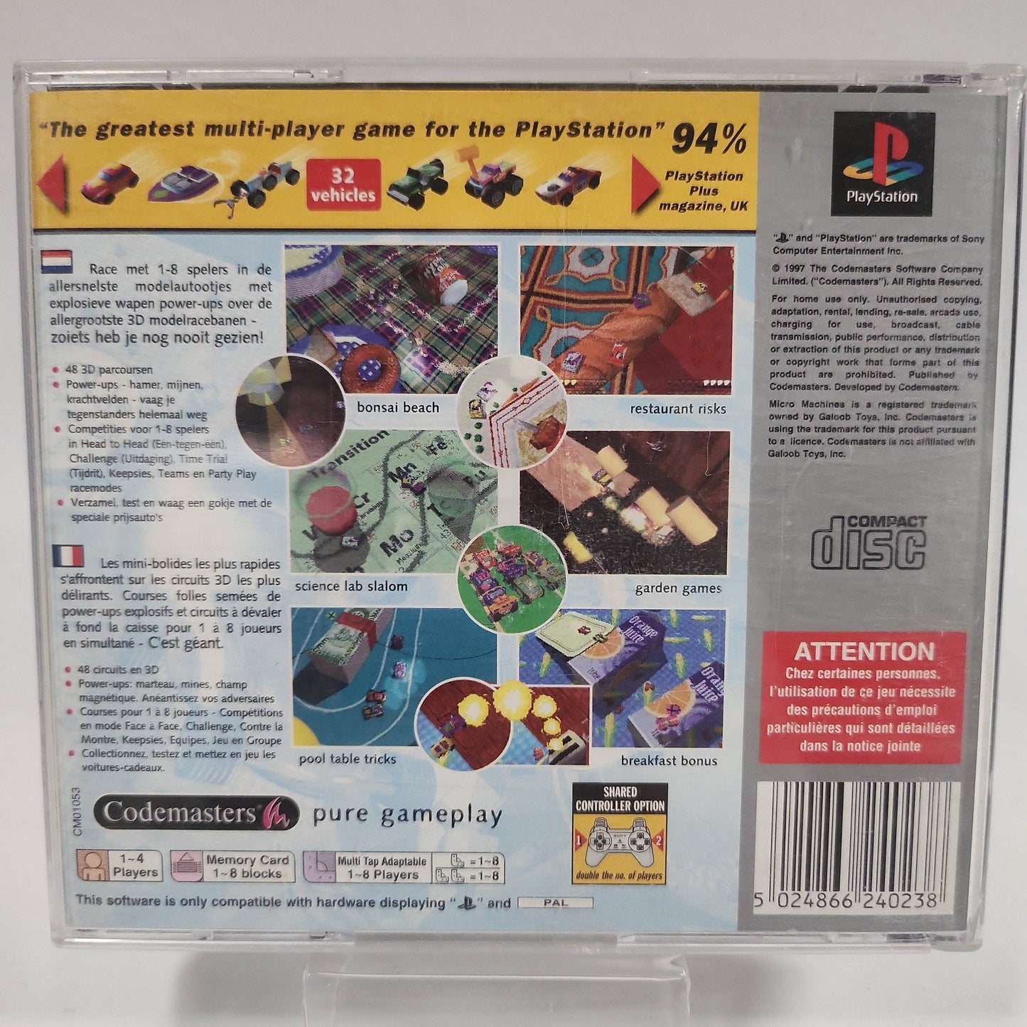 Micro Machines V3 Platinum (No Book) PlayStation 1 - Feniks Gameshop