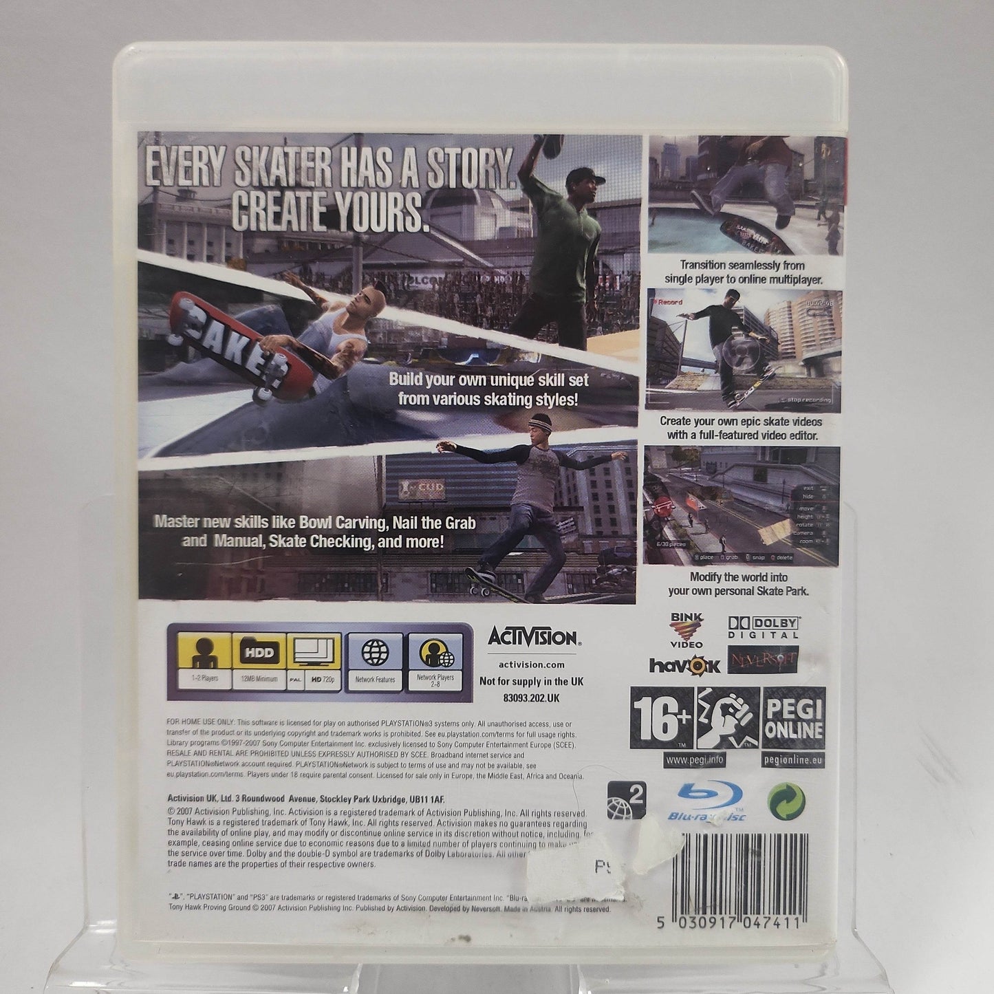 Tony Hawk's Proving Ground Ps3 - Feniks Gameshop