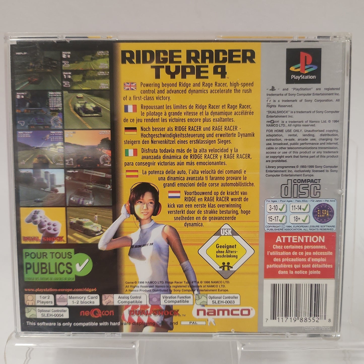 Ridge Racer Type-4 Platinum (No Book) Playstation 1