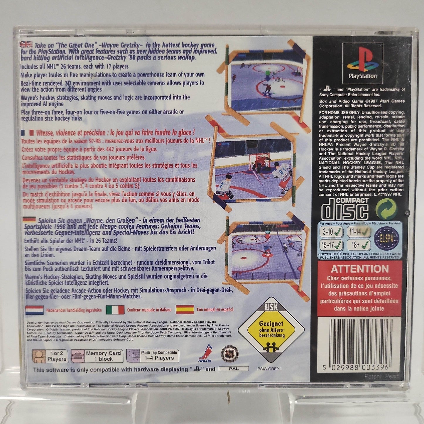 Wayne Gretzky's 3D Hockey 98 Playstation 1 - Feniks Gameshop