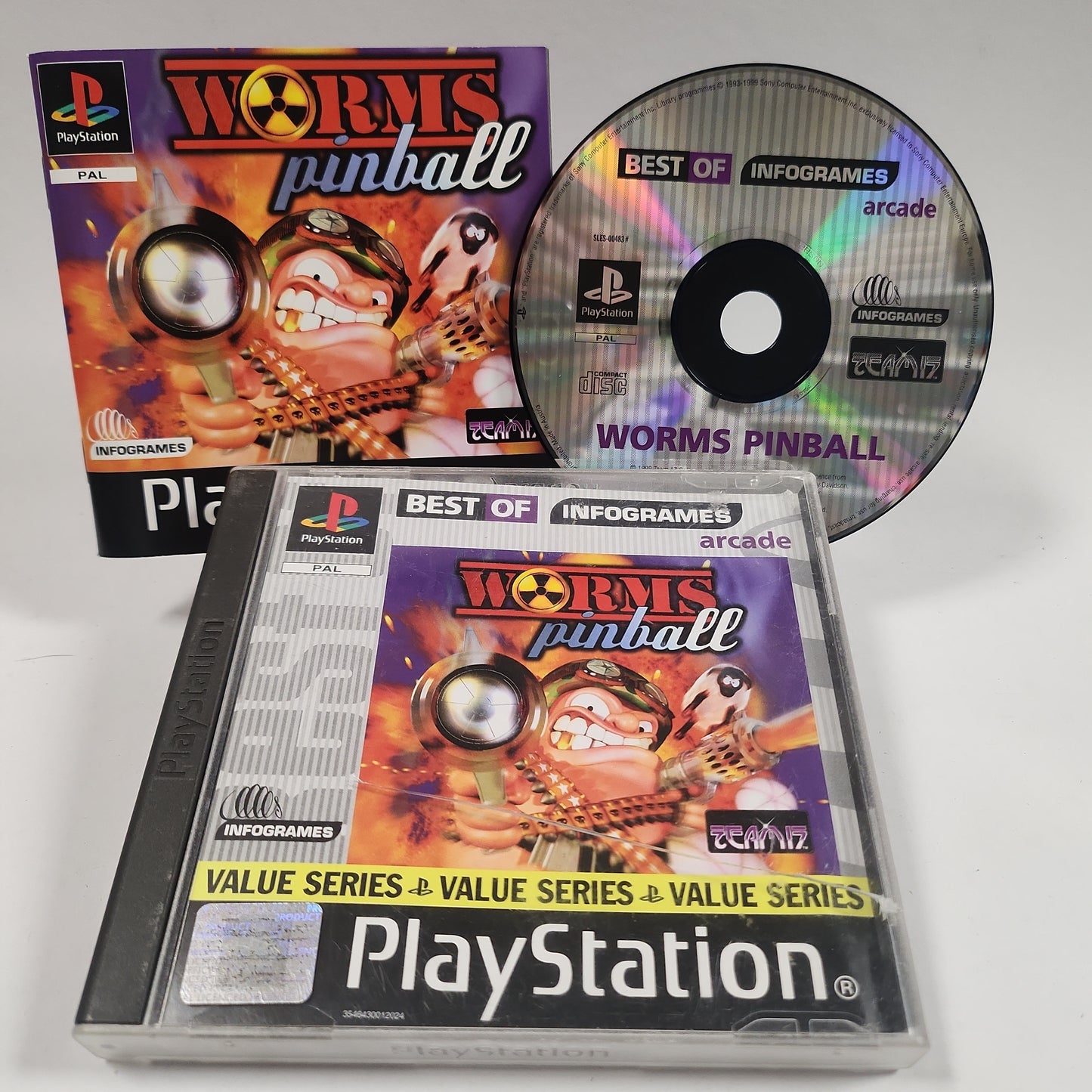 Worms Pinball "Best of" Playstation 1