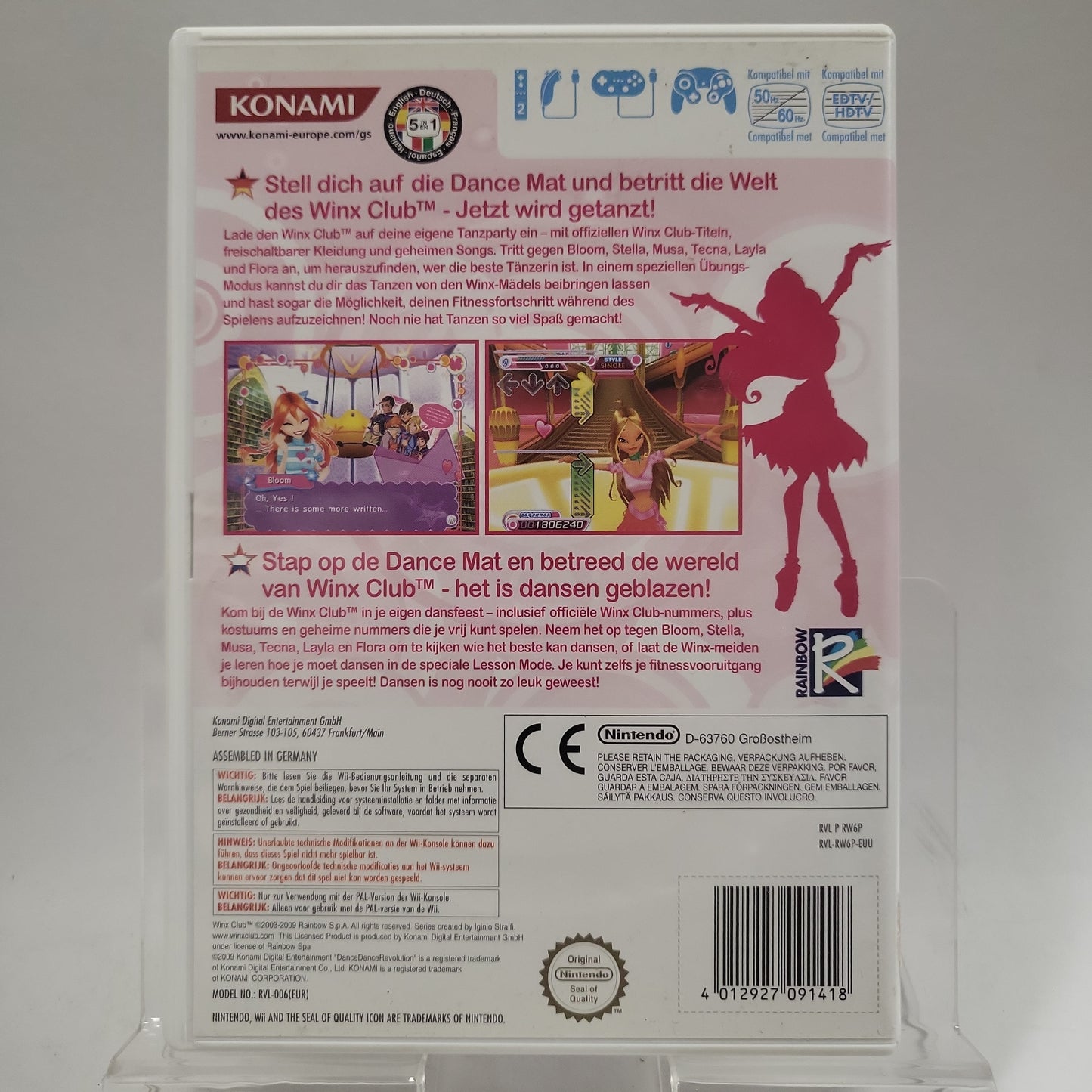 Dance Dance Revolution Winx Club Nintendo Wii